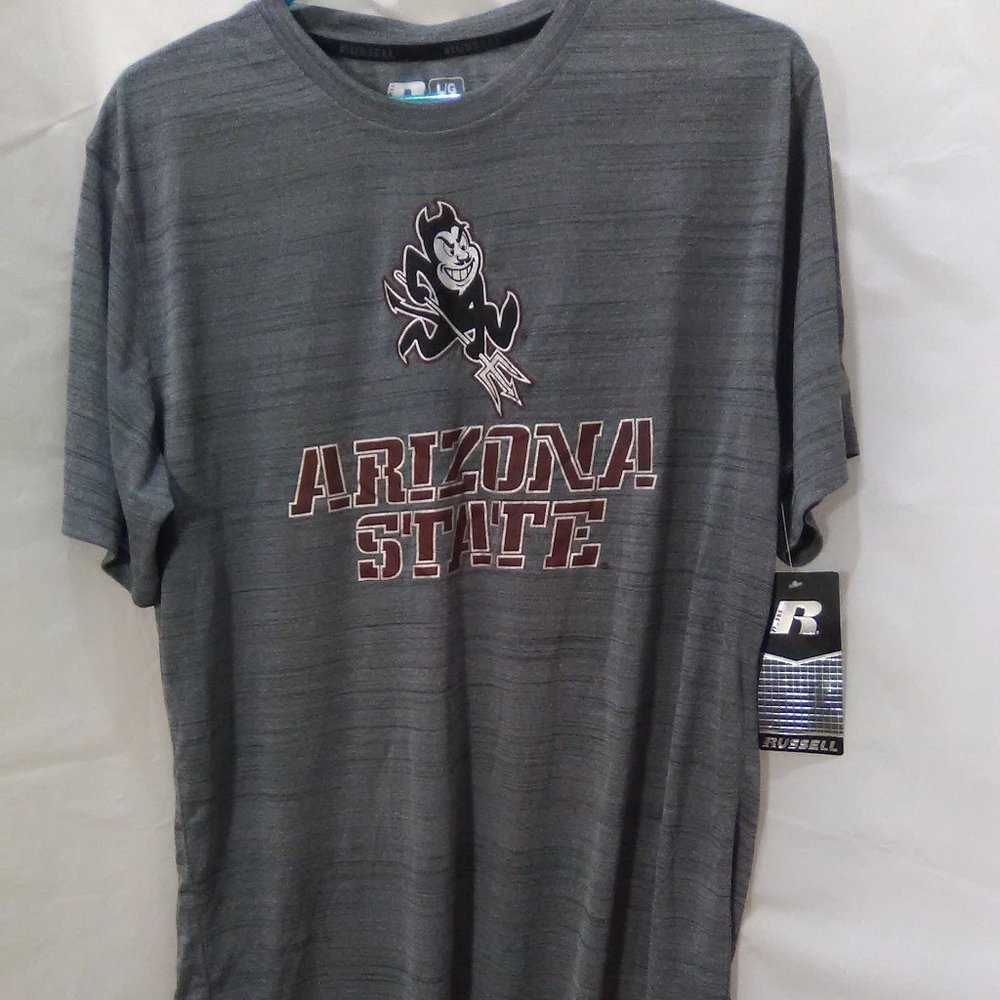 Russell Athletic Arizona State Men's Short Sleeve Crew Neck Color Gray S…